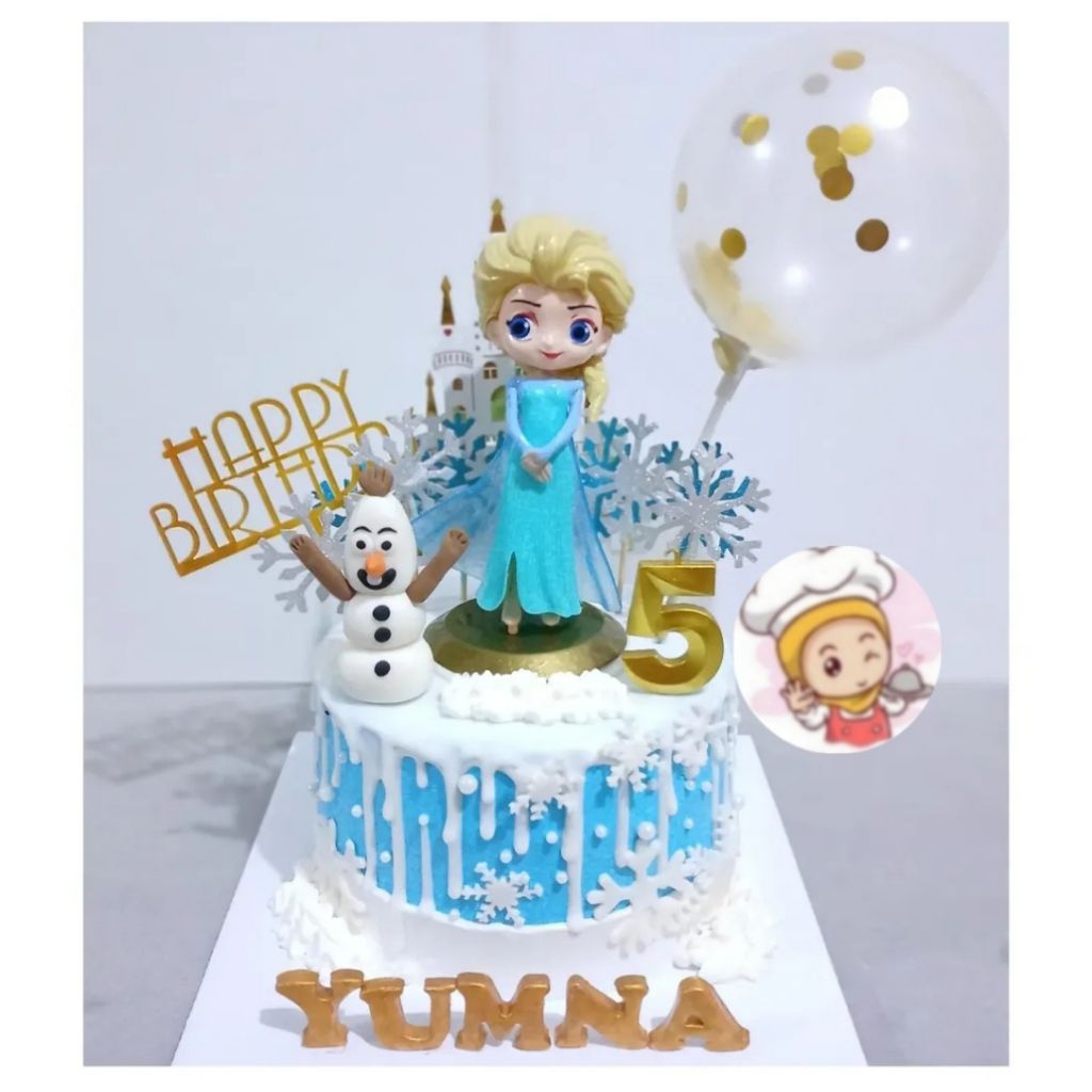 Elsa frozen custom cake / kue ulang tahun anak perempuan / Kue ultah Elsa frozen