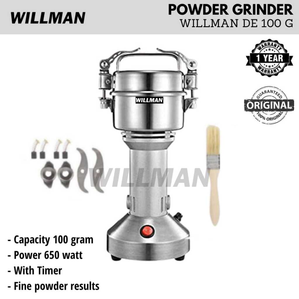 WILLMAN Mesin Giling Bumbu Rempah/ Penepung/ Spice Herb Grinder/Coffee Grinder Miller