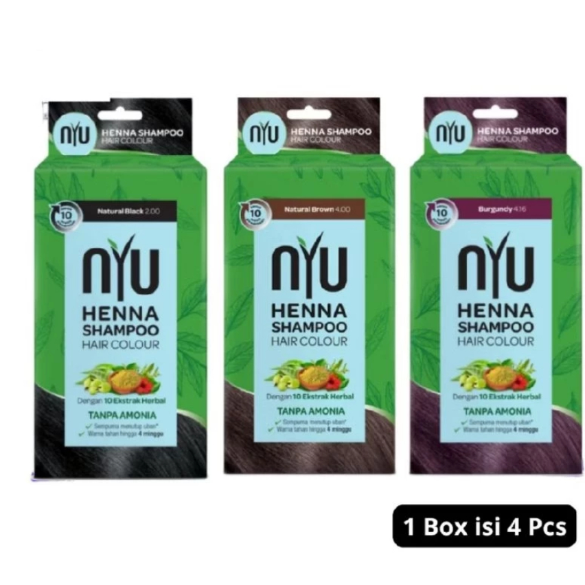 NYU Henna Hair Color Shampoo BOX