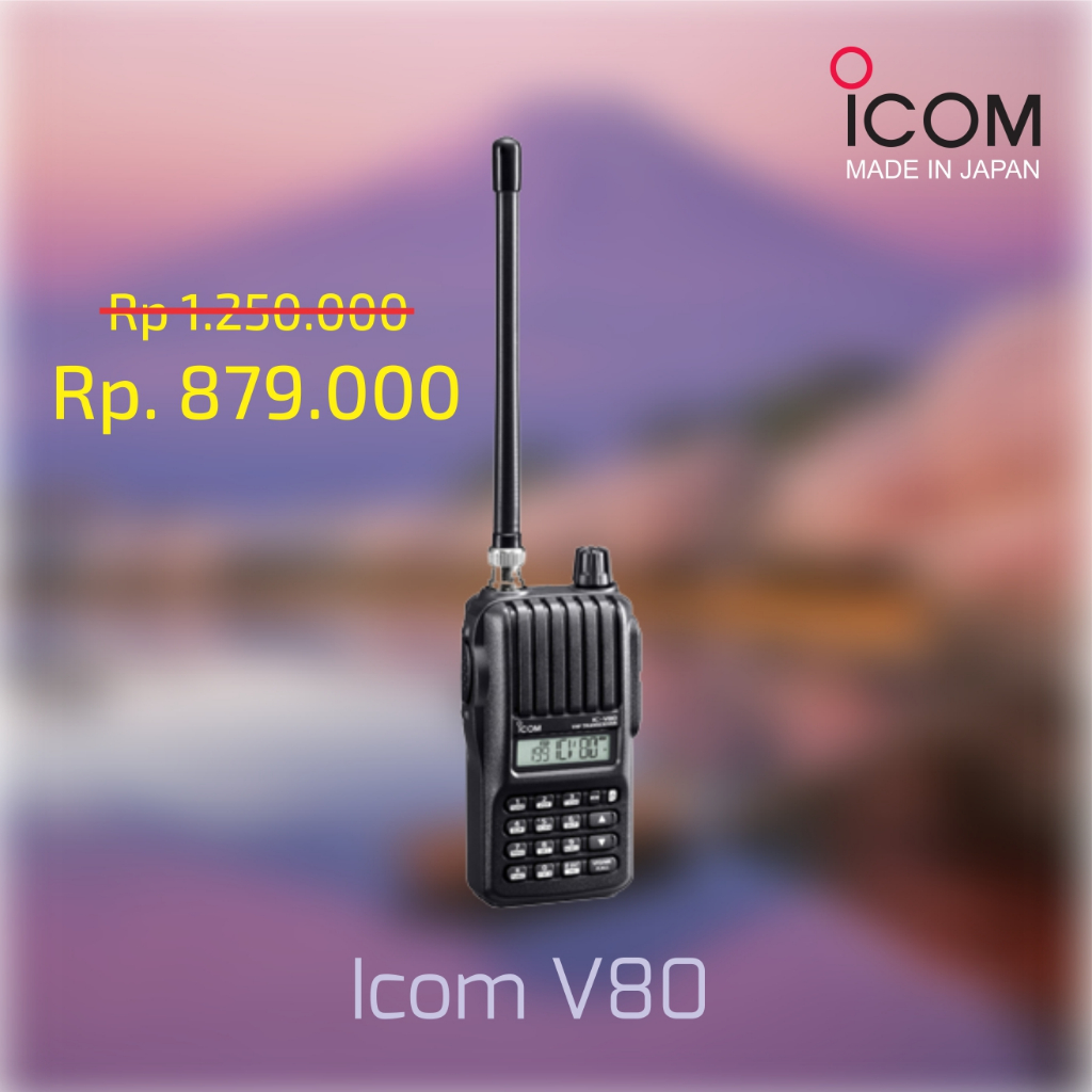 Radio HT Handy Talky Walkie Talkie Icom V80 V 80 Radio Komunikasi Langsung Pakai