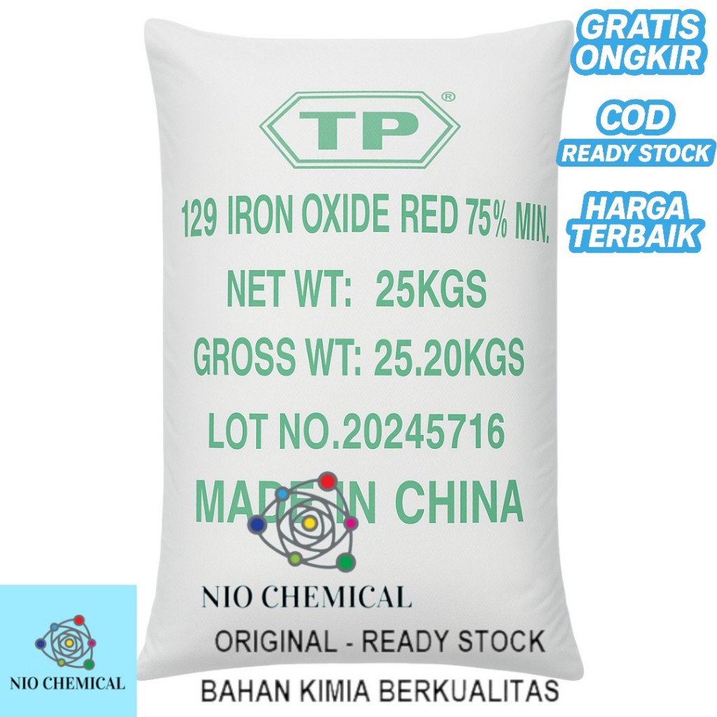 Iron Oxide Red Merah 25KG/Iron Oxide Red Merah 1 SAK
