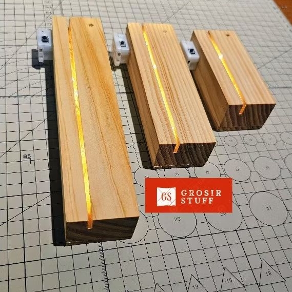 Stand A6 Akrilik LED SideView 3 Mode Nyala Panjang 10,5cm Untuk Dudukan Akrilik LED Estetik Lampu Hi