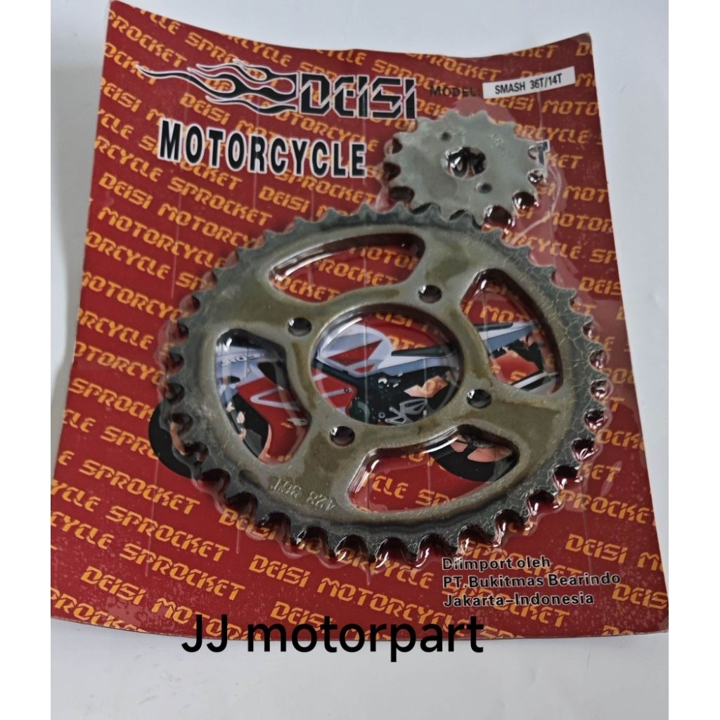 Gear Gir Set Depan + Belakang Smash Old Smash New 36T 40T 55T DEISI FSM