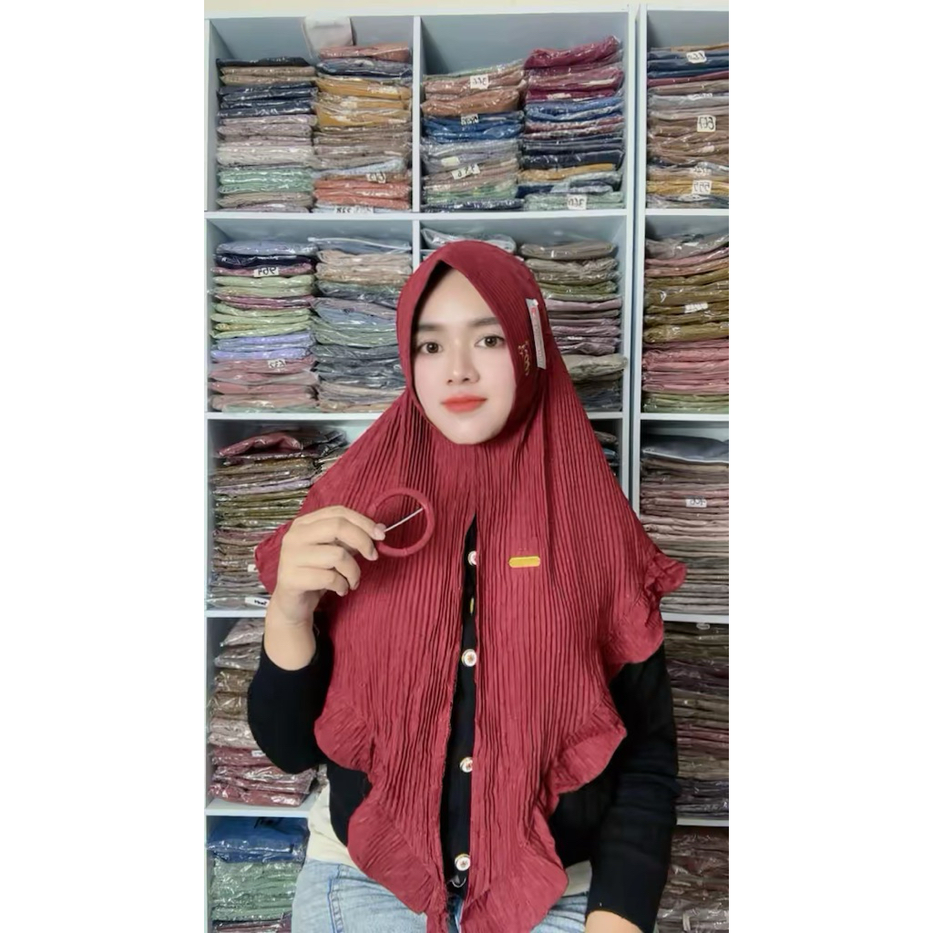 115 JILBAB DOA IBU PLISKET S3 BELAH JUMBO Jersey Casandra SIZE L GESPER REMPEL BAWAH Jersey Casandra