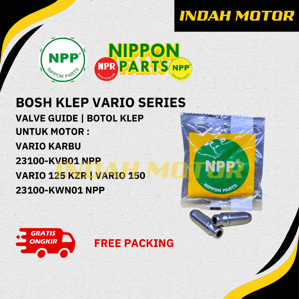 Bosh Klep | Valve Guide | Botol Klep VARIO KARBU | VARIO TECHNO 125 | VARIO 150 | Bos Klep Motor | M