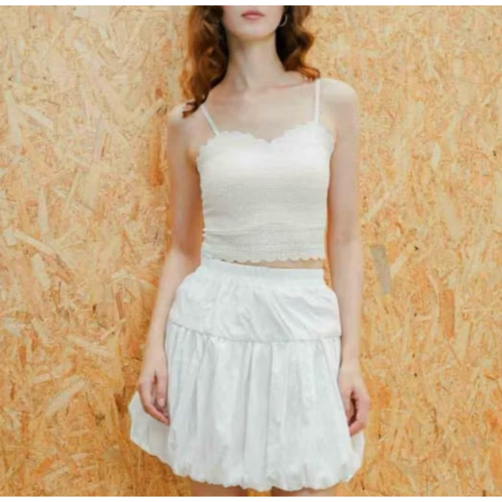 This Is April X Syifa Hadju Vol.II Rok Mini Balloon Wanita Keinan Skirt White