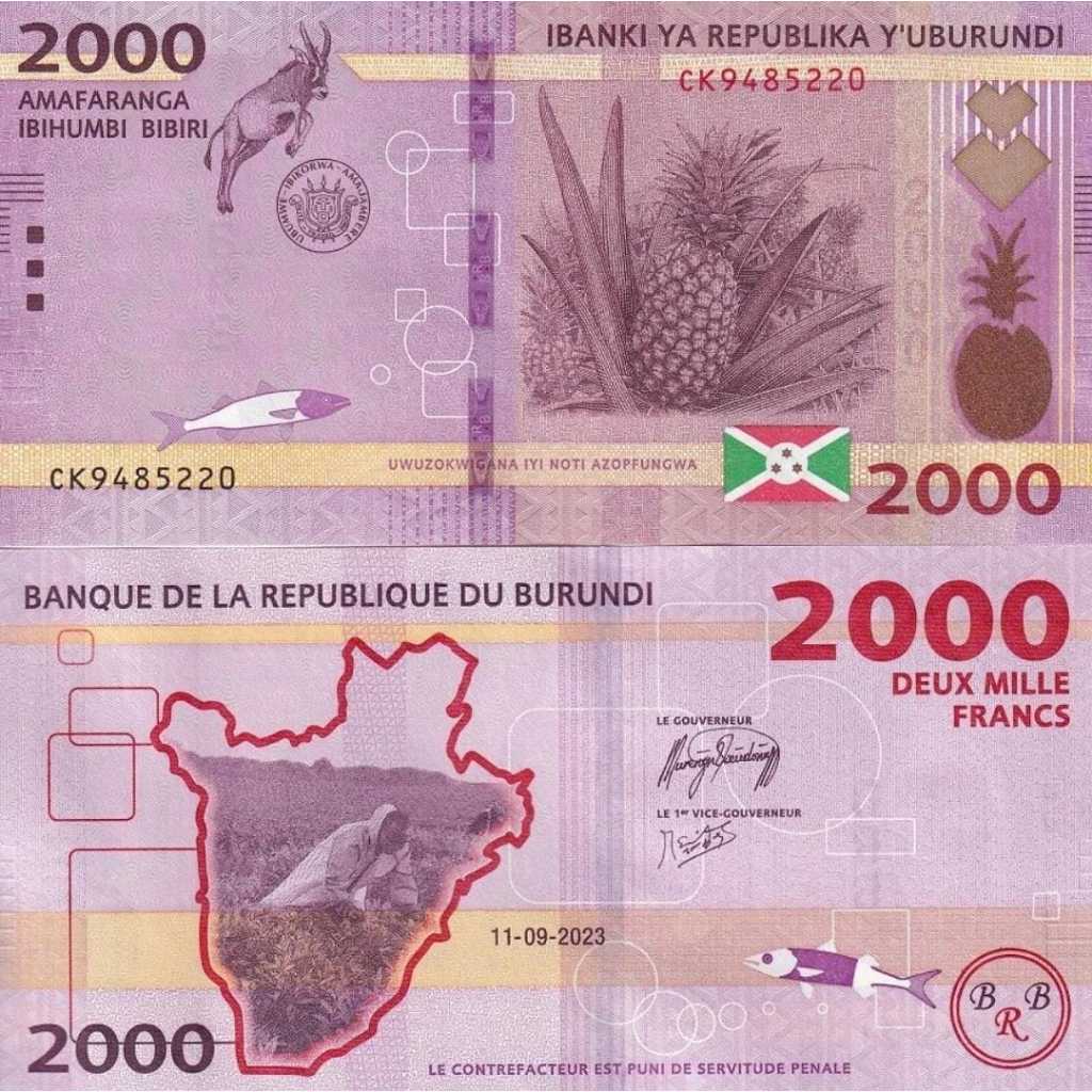 Burundi 2000 Francs UNC-Original 100%