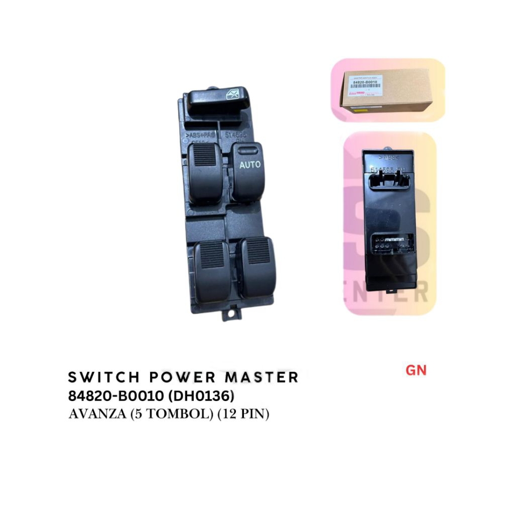 Switch Power Master Avanza (5 Tombol) (12 Pin) 84820-B0010