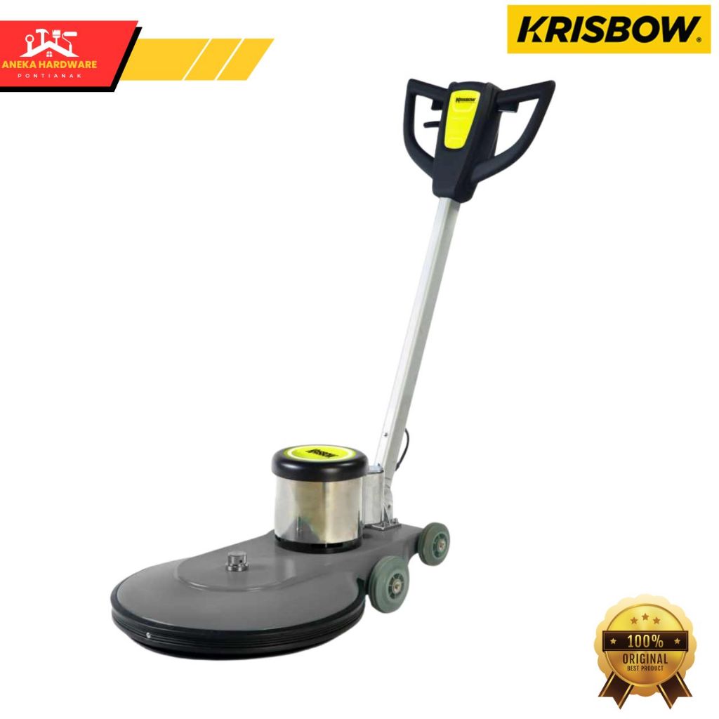 Krisbow Sikat Pengering Lantai 1500 Rpm High Speed Polisher Mesin Poles Lantai
