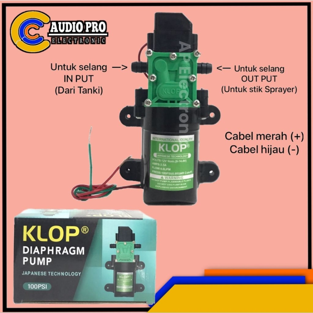 DINAMO POMPA SEMPROT HAMA SPRAYER ELECKTRIK