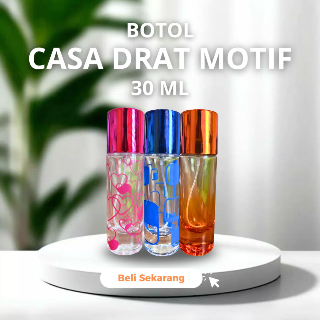 BOTOL PARFUM CASA MOTIF // 30 ML // SPRAY DRAT || botol parfum 30ml || PERLUSIN