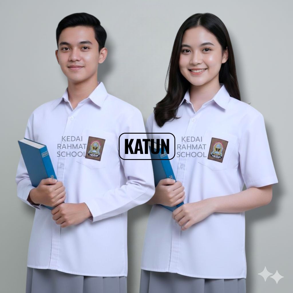 Baju Seragam Sekolah SMA SMK Bahan Katun Super Panjang Merk Martin
