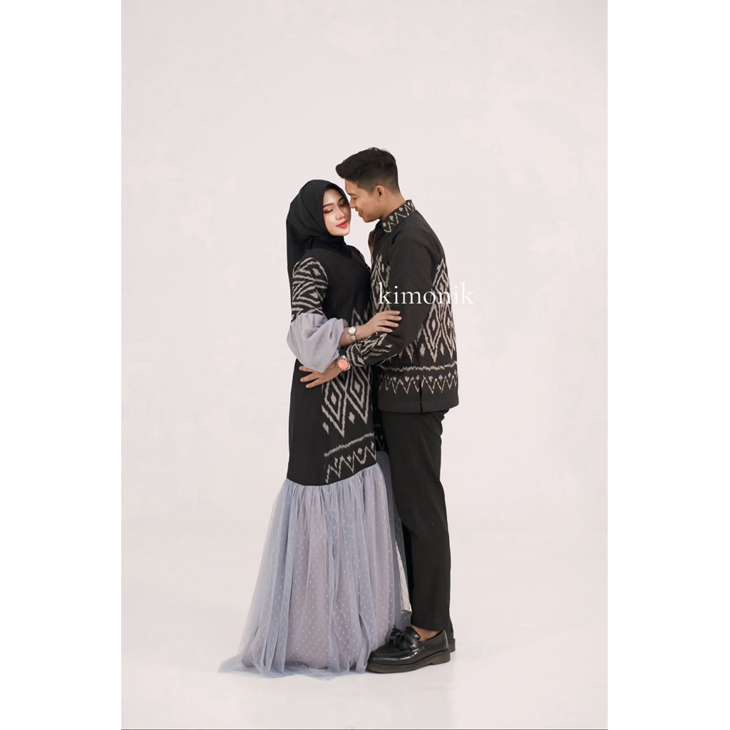 KIMONIK BAJU TENUN COUPLE RAYYA RAVEN