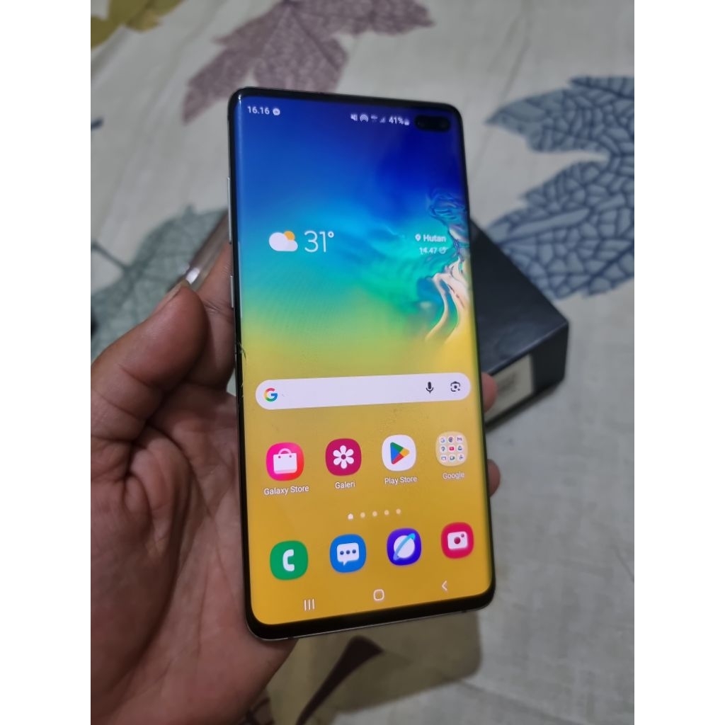samsung s10 plus 8/128 lengkap ex sein