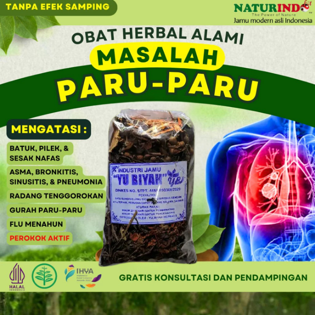 Paru paru Obat TBC Flek Paru Paru Anak Dewasa Radang Sesak Nafas Asma Nyeri Dada