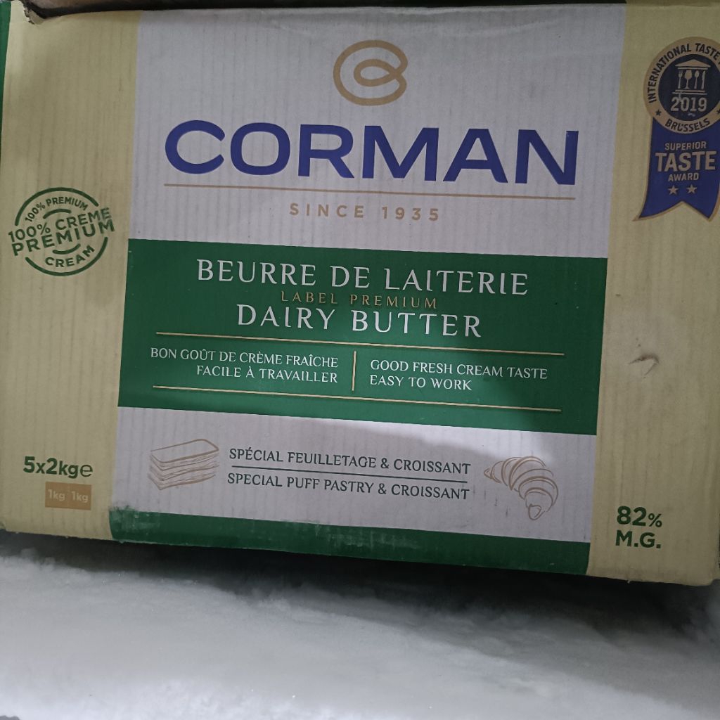 Corman Dairy Butter Sheet Fat 82% - 2Kg