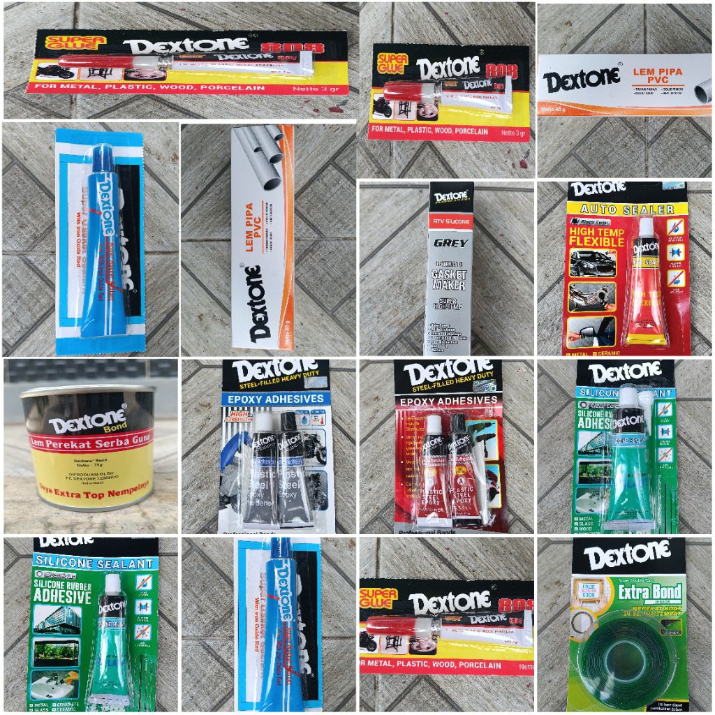 A. ANEKA LEM dexton dextone bond lem perekat serba guna 75 g dexton lem pipa pvc 40g dextone extra b