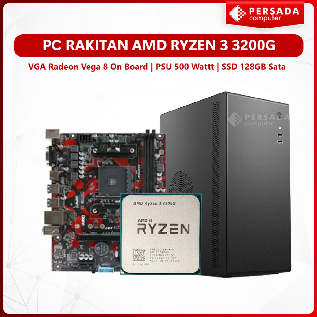 PC Rakitan GAMING AMD RYZEN 3 3200G I SSD 256GB