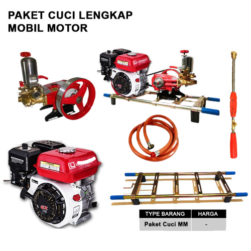 Paket Lengkap Mesin Steam Cuci Mobil Motor Bensin Untuk Usaha 5.5 PK NLG STEAM MOTOR MESIN CUCI MOTO