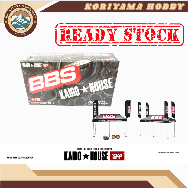 Mini GT Kaido House 199 BBS Team Tent V1 BBS - KaidoHouse x Mini GT KHMG199
