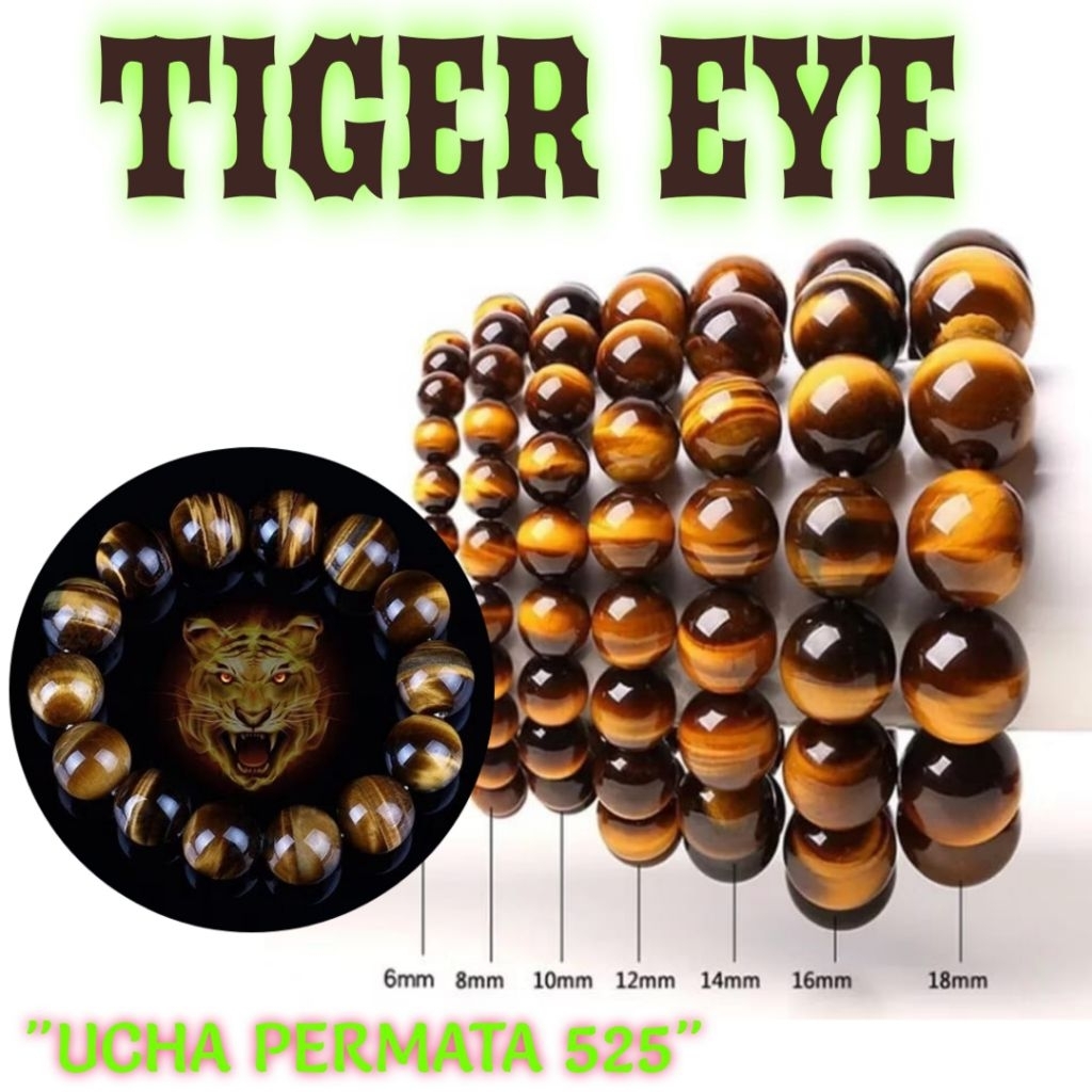 Gelang biduri sepah tiger eye asli batu / batu akik cat eye biduri sepah