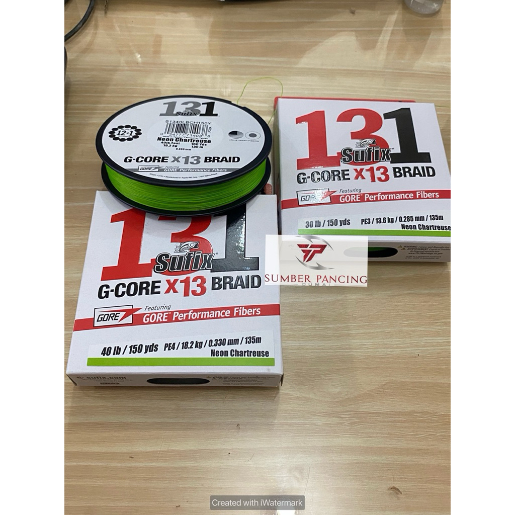 Pe Sufix 131 G core X 13 panjang 150yard