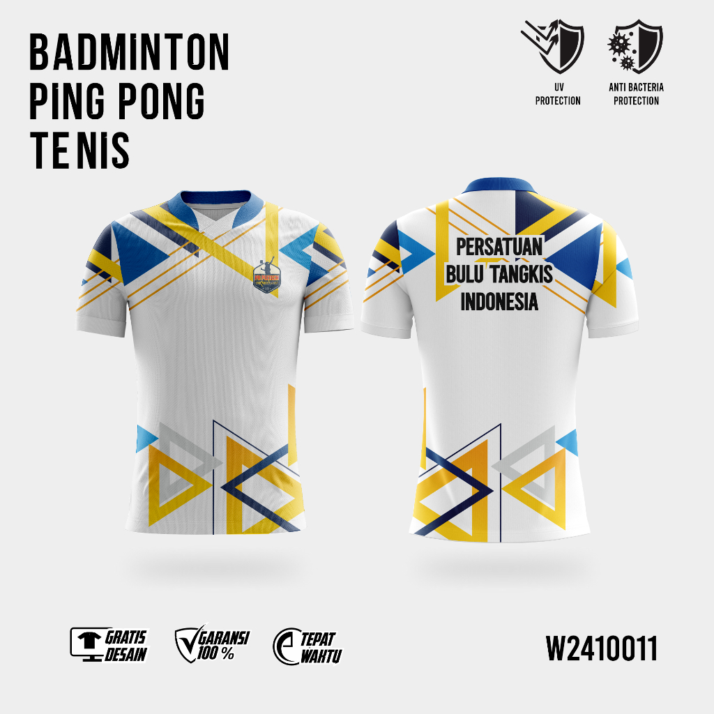 Jersey Badminton PingPong Tenis I Jersey Custom Full Printing