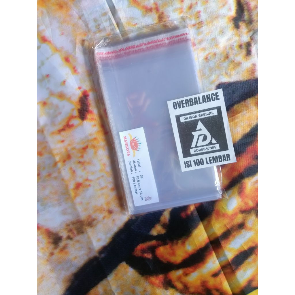 Plastik OPP 10,5 x 16 Kertas/Karton A6 - Plastik Opp 10,5x16 Souvenir - Plastik Opp 10.5 x 16 Statio