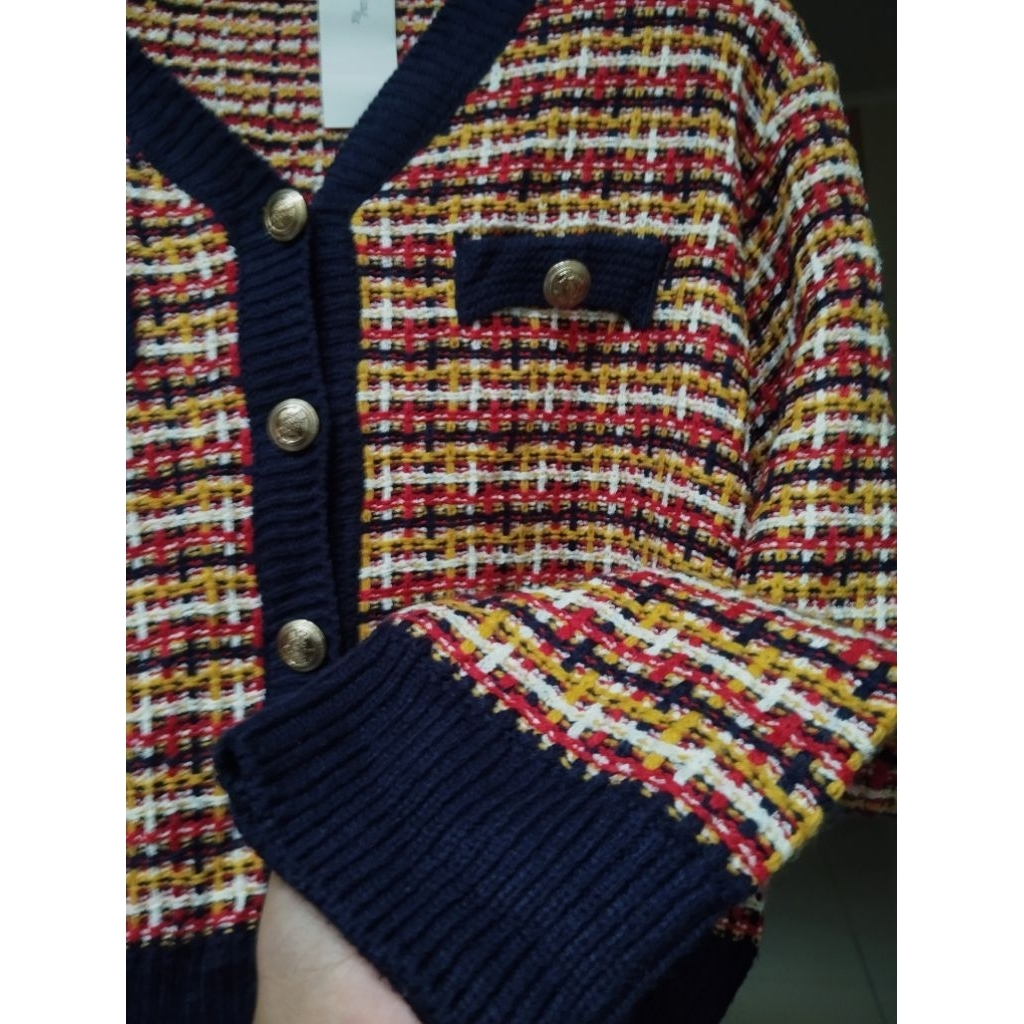 CARDIGAN TWEED ORI IMPOR KOREA