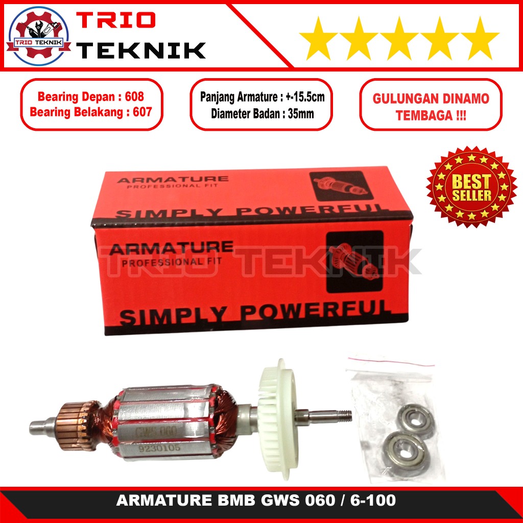 Armature Angker BMB Gerinda Bosch GWS 060 GWS060
