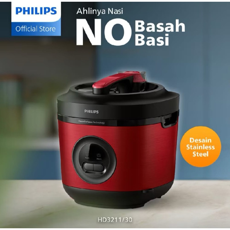 Rice Cooker Philips Premium 1,8 Liter HD-3211
