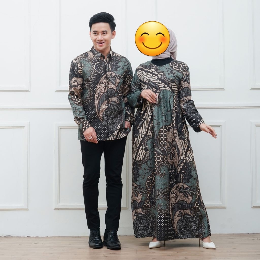 couple batik/kemeja batik lengan panjang/hem batik/batik kantor kondangan