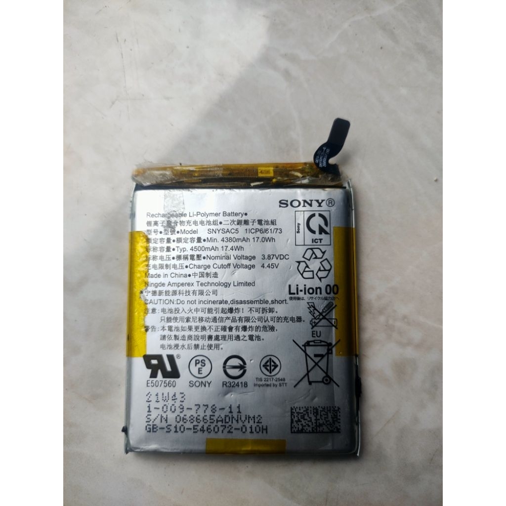 Baterai Sony Xperia 5III copotan original