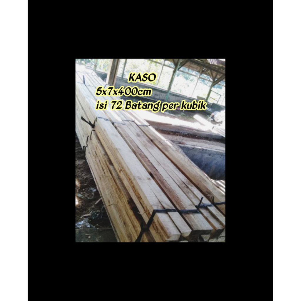 KAYU KASO PAPAN COR HARGA PER KUBIK