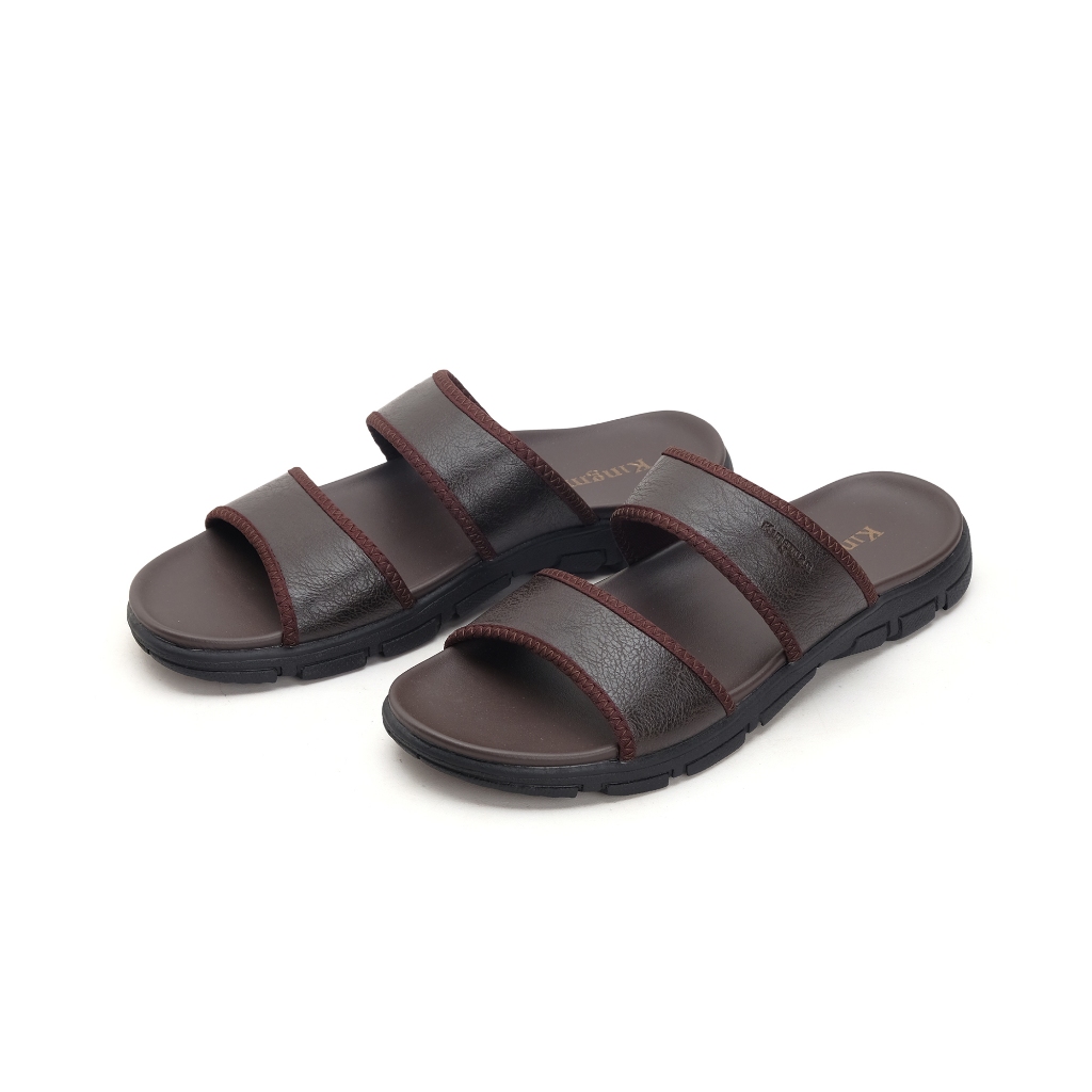 Kingman Sandal Pria Kekinian Lington Original Sandal Kulit Premium Kualitas Import - LT200