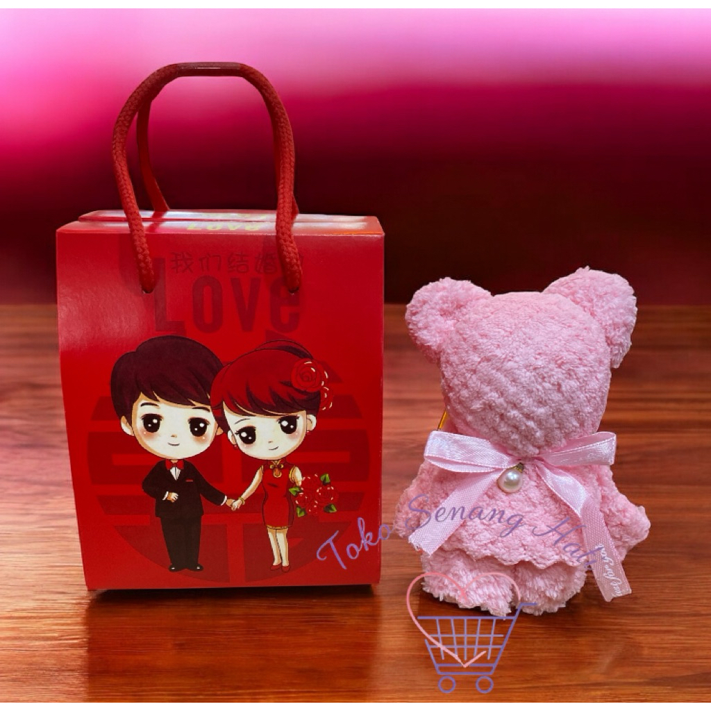 box hampers handuk kecil / box sangjit / kota sangjit / peperbag wedding