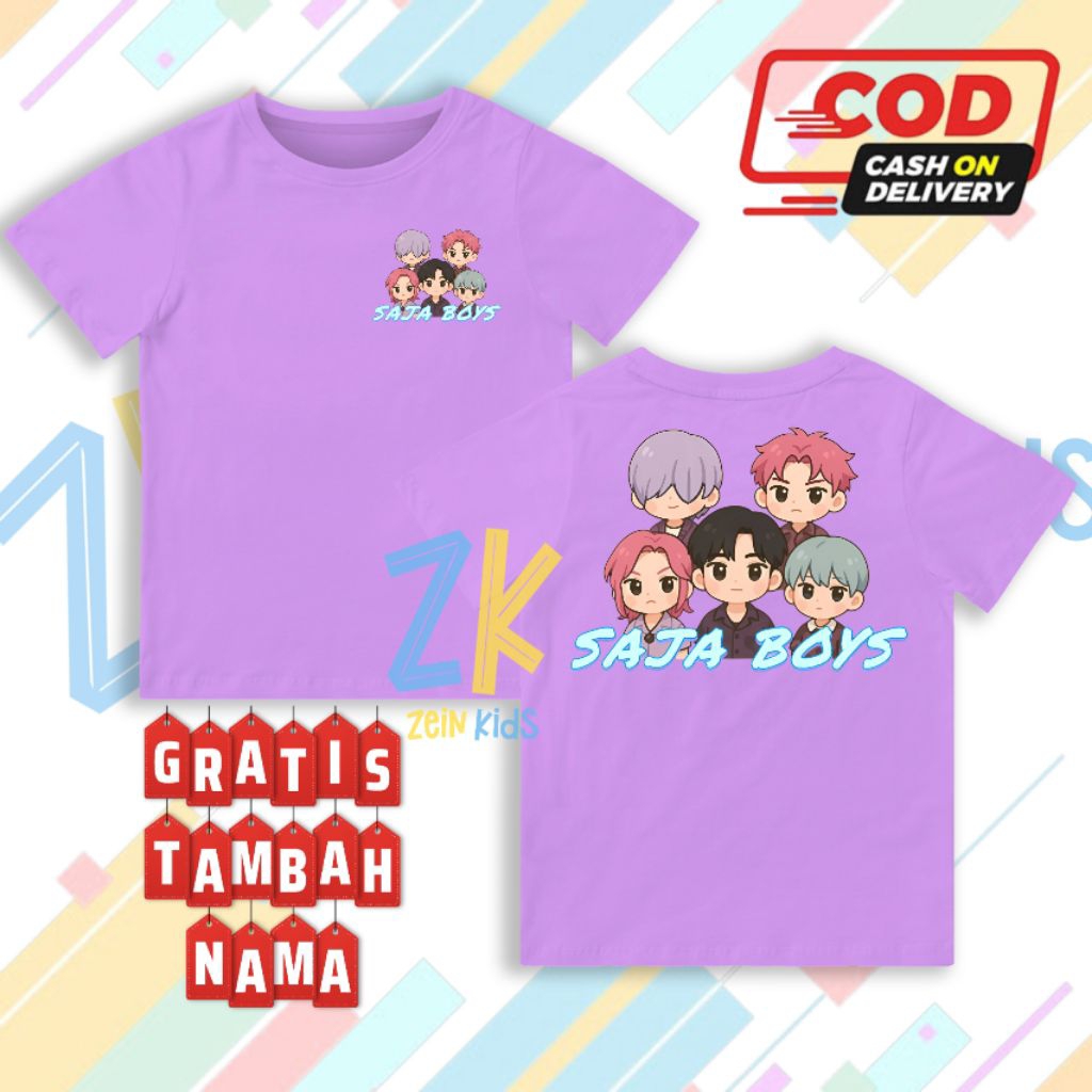 Baju anak Kpop demon hunter / Kaos anak Kpop demon hunter / Fashion anak Kpop demon hunter