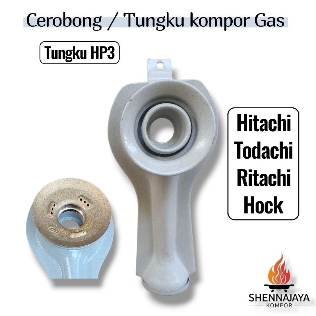 Cerobong tungku (HP3) cerobong kompor gas tangkai Hitachi Ritachi TODACHI TDC Hock