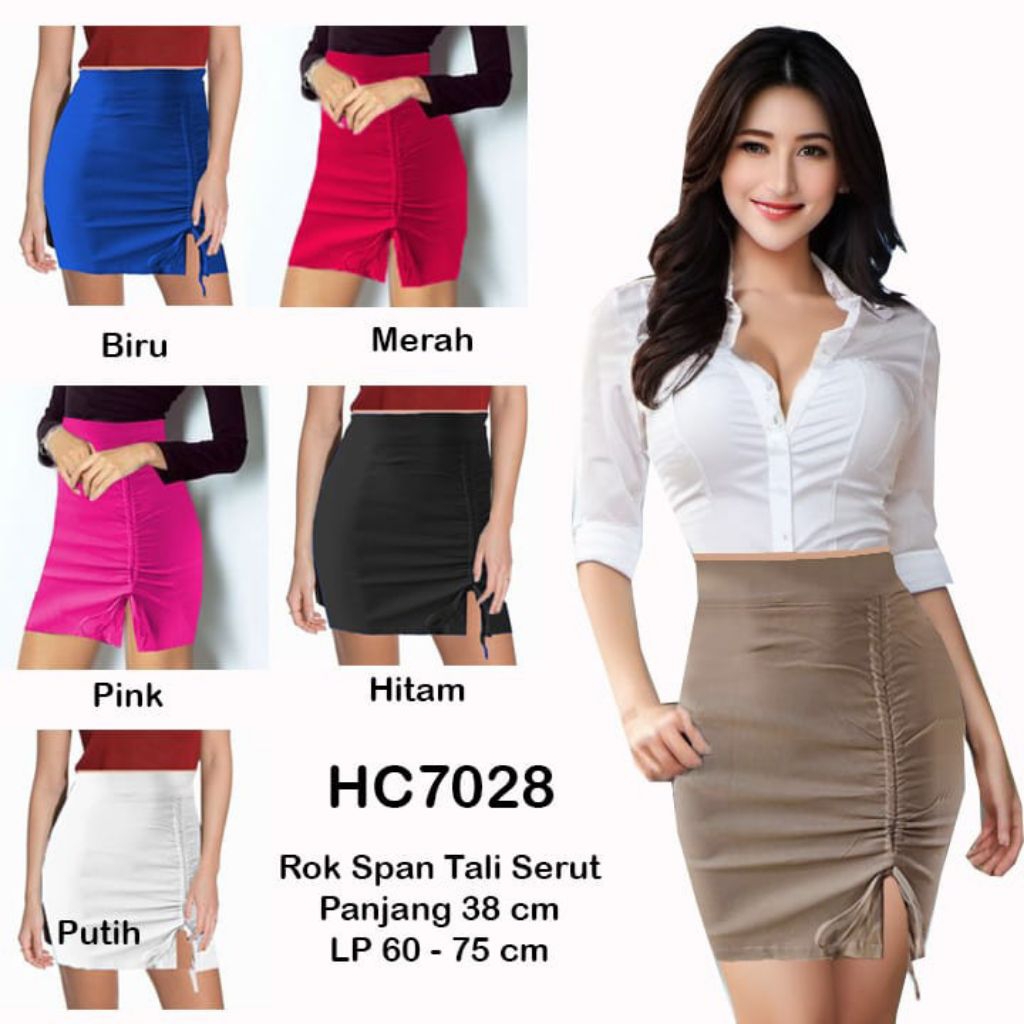 rok katun span viral / rok kerja  7028