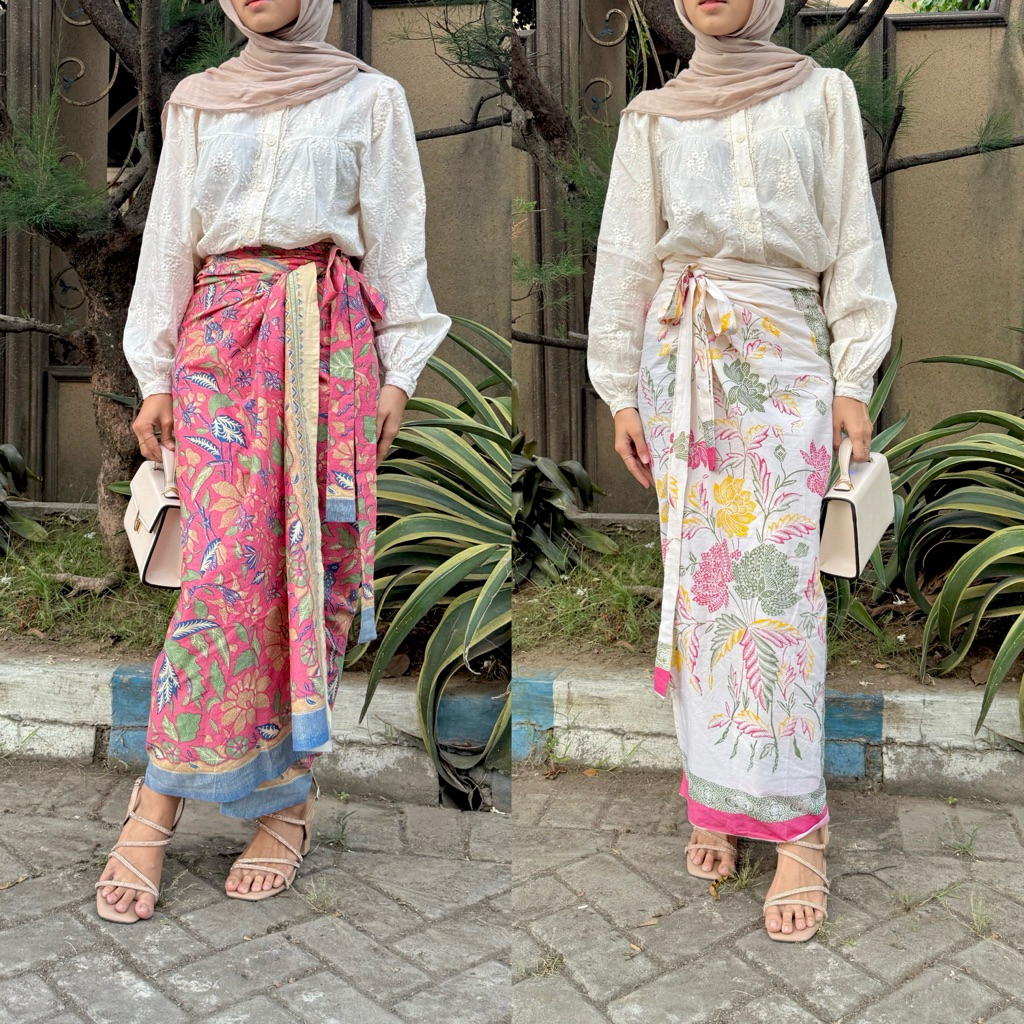 Rok Lilit Jumputan - Rok lilit batik - rok batik - rok jumputan