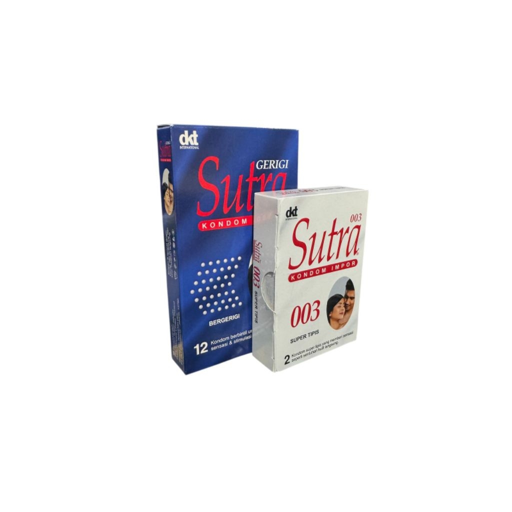 Brainnn Kondom Sutra Biru Isi 12 + Sutra 003 / Condom Sutra
