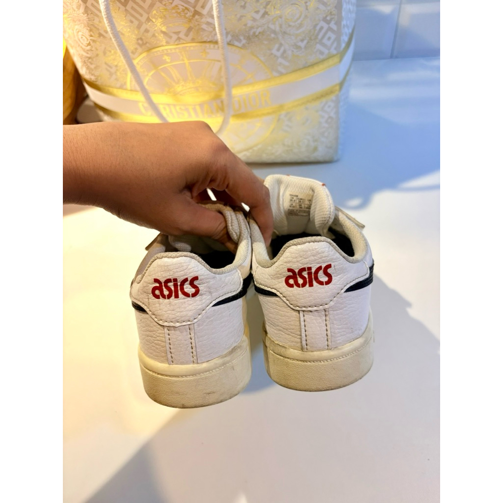 sepatu asics kids putih uk 32.5