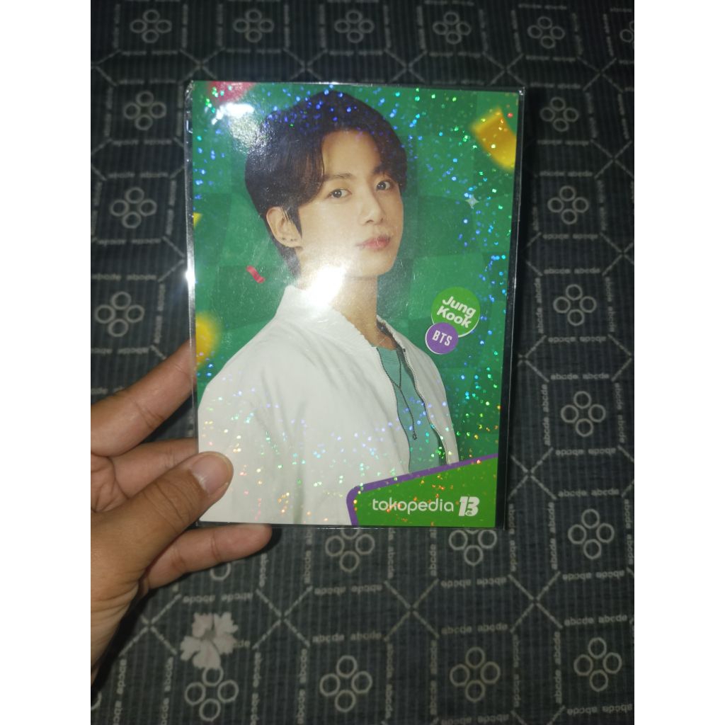 BTS JUNGKOOK POSTCARD HOLOGRAM TOKO IJO I RARE