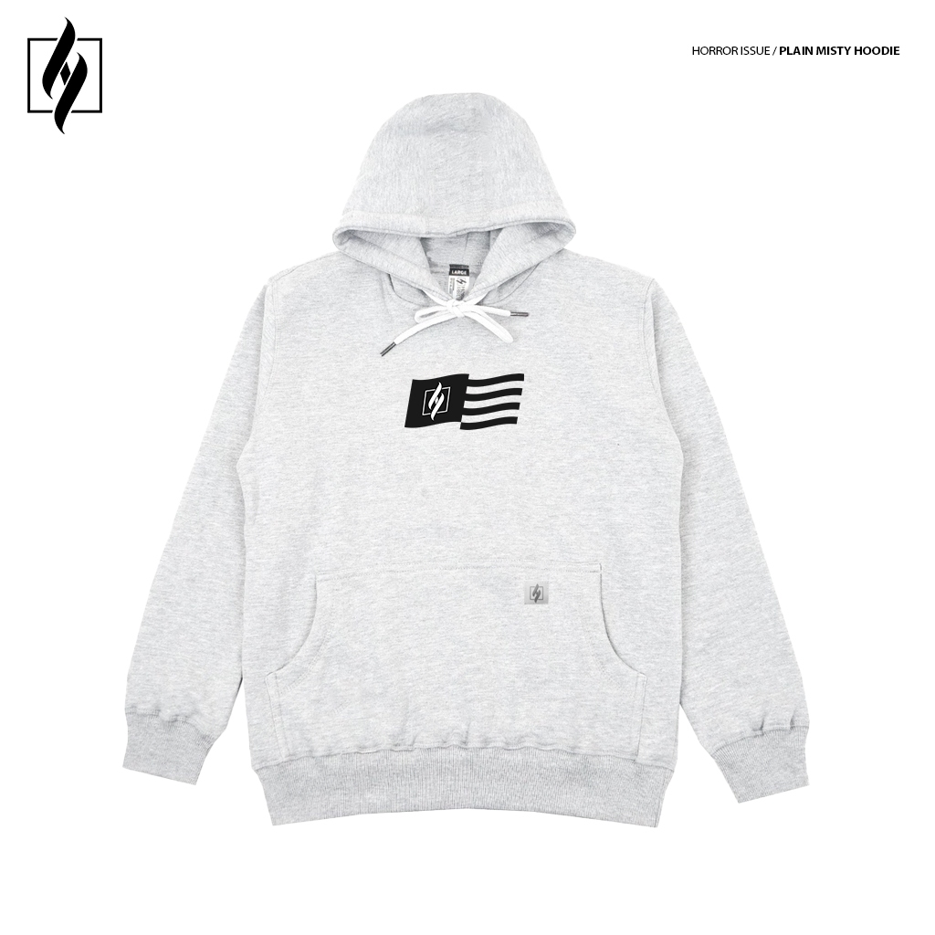 Horror Issue - Hoodie Pullover Misty | Black Flag | Hoodie Vintage Pria Wanita