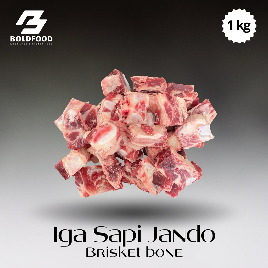 BoldFood Iga Sapi Jando Tulang Muda Brisket Bone 1kg