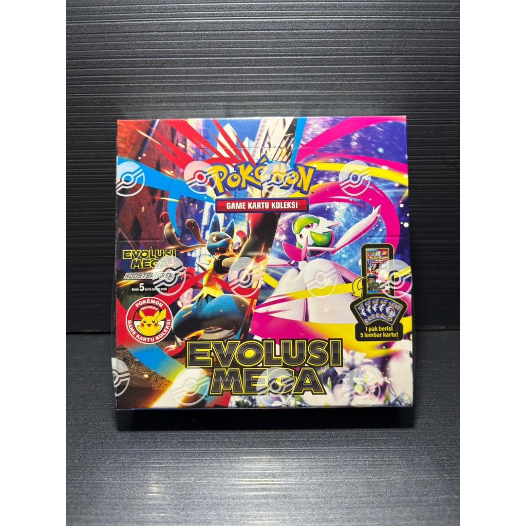 Pokemon TCG Indonesia Evolusi Mega Booster Box / Sealed Booster Box Evolusi Mega MA1 Indonesia