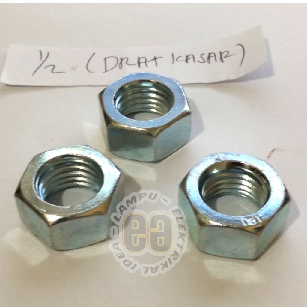 MUR 1/2" GALVANIS / MUR PUTIH 12 MM / MUR M12 DRAT KASAR / MUR GALVANIS MURAH