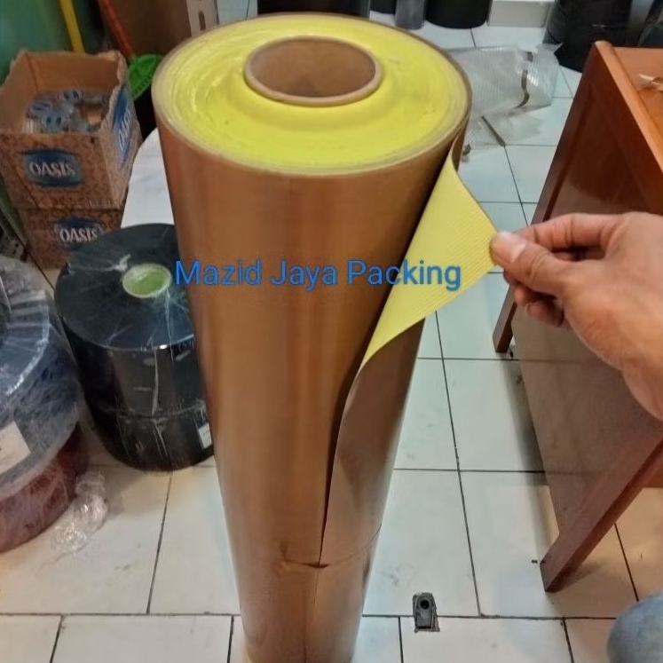 PTFE Glass Cloth/Kain Teflon Ptfe Tahan Panas 0.20mm ( Ada Lem )