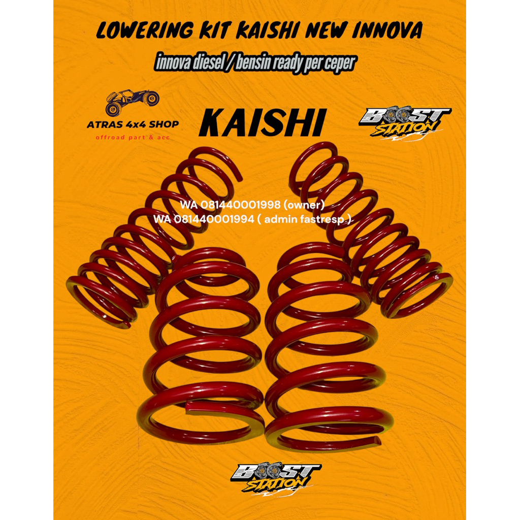 lowering kit kaishi apm ceper empuk innova pajero fortuner bukan ispring bukan yss bukan profender