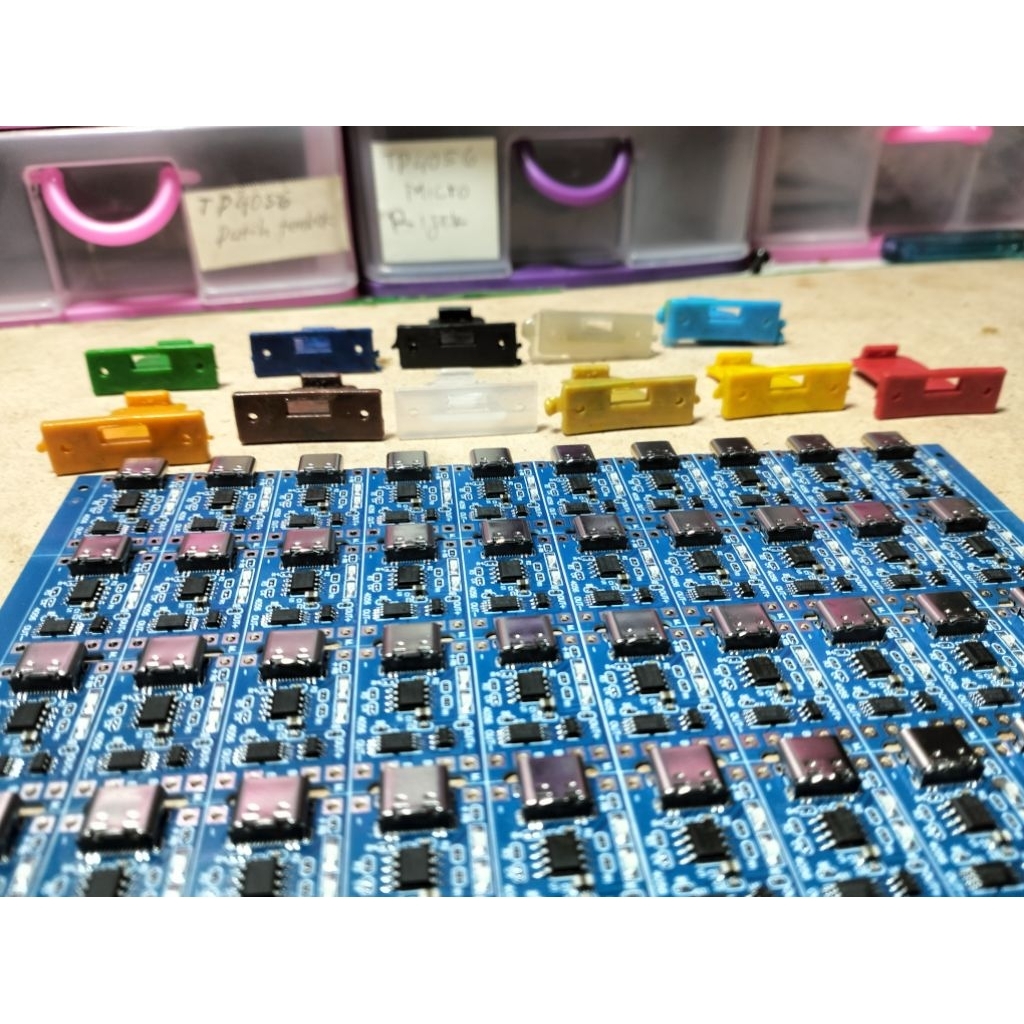 module tp4056 micro usb / tipe c + tatakan+scrup